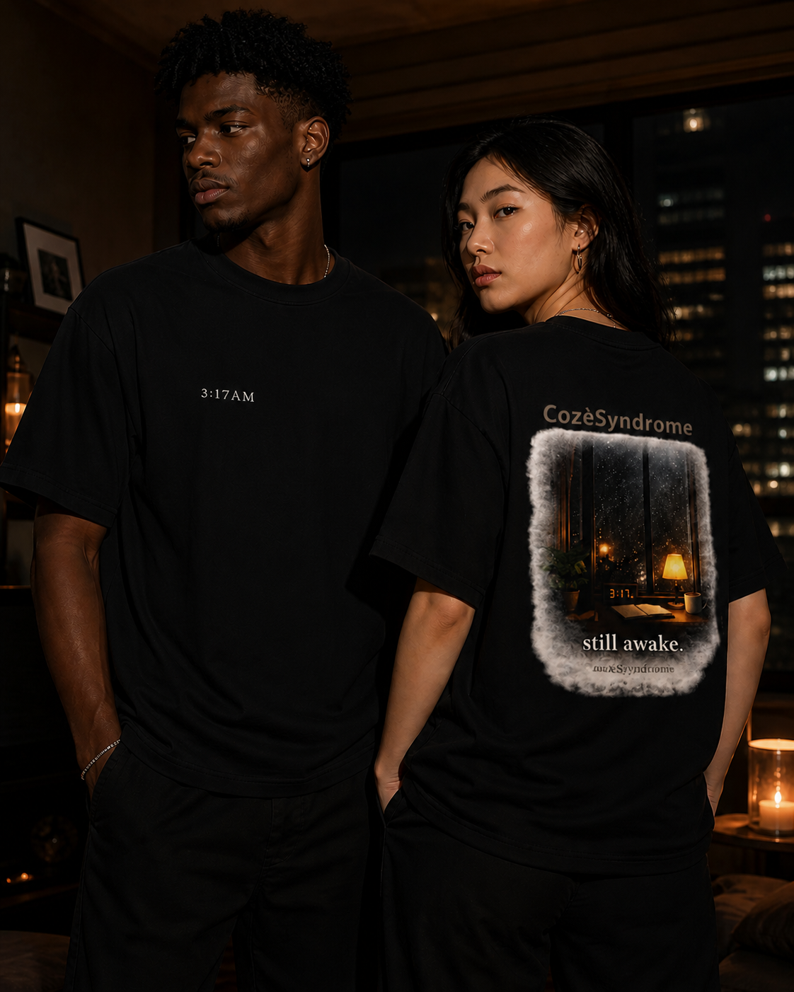 Still Awake 3:17AM Tee — Cozy Night Insomnia Graphic T-Shirt